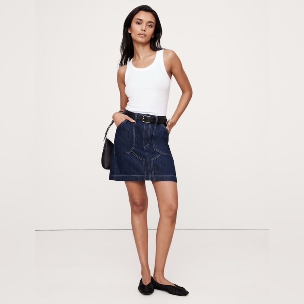 NWT Banana Republic Denim Mini Skirt Sz 6 (#761708)